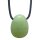 Jade Serpentin Trommelstein Tropfen gebohrt (2,5 mm) ca. 30 x 20 mm Anhänger Edelstein