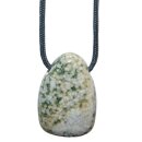 Ozean Jaspis Trommelstein Tropfen gebohrt (2,5 mm) ca. 30...