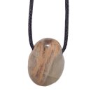 Mondstein Trommelstein Tropfen gebohrt (2,5 mm) ca. 30 x 20 mm Anhänger Edelstein