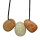 Mondstein Anhänger flacher Trommelstein ca. 30 x 20 mm in Tropfen Form mit Bohrung ca. 2,5 mm