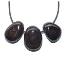 Granat Trommelstein Tropfen gebohrt (2,5 mm) ca. 30 x 20 mm Anhänger Edelstein