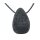 Lava Trommelstein Tropfen gebohrt (2,5 mm) ca. 30 x 20 mm Anhänger Edelstein