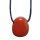 Jaspis Rot Trommelstein Tropfen gebohrt (2,5 mm) ca. 25 x 20 mm Anhänger Edelstein