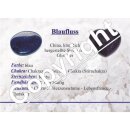 Blaufluss Trommelstein Tropfen gebohrt (2,5 mm) ca. 30 x 20 mm Anhänger Edelstein