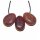 Muskovit rot Trommelstein Tropfen gebohrt (2,5 mm) ca. 30 x 20 mm Anhänger Edelstein