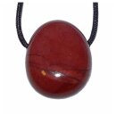 Mookait rot Trommelstein Tropfen gebohrt (2,5 mm) ca. 30 x 20 mm Anhänger Edelstein