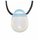 Opalith (Glas synthetisch) Trommelstein Tropfen gebohrt (2,5 mm) ca. 30 x 20 mm Anhänger Edelstein