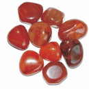 Carneol - Achat 100 g  Trommelsteine Wassersteine ca. 20 - 30 mm  ca. 5 - 8 Steine