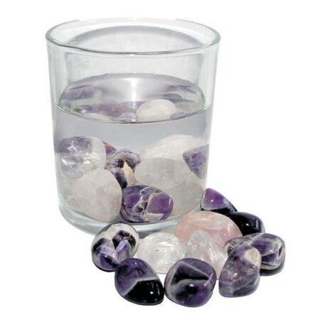 BASIS - Wassersteine 200 g Trommelsteine Edelsteinwasser Wassersteine