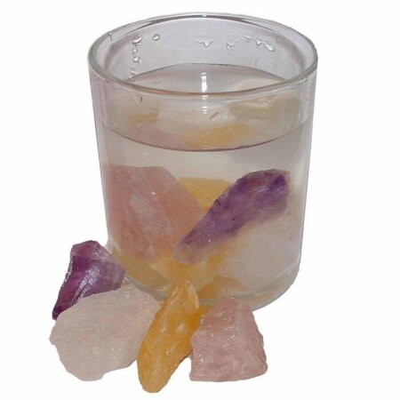 SCHNITTBLUMEN -  Wassersteine Edelsteinwasser 200 g für blühende Pflanzen: Amethyst etc