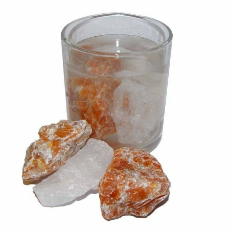ORCHIDEEN -  Wassersteine Edelsteinwasser 250 g Bergkristall und Orchideen Calcit
