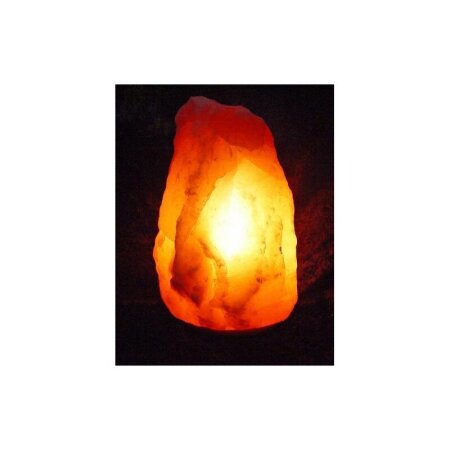 4,0 - 6,4 kg Salzlampe Bosalla® mit Palisander-Holz Sockel, Salz Leuchte mit 120 cm Kabel weiß