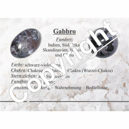 Edelsteinkarten- Gabbro