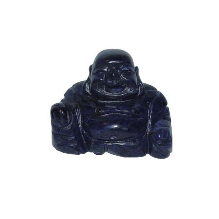 Dumortierit Happy Buddha sitzend ca. 50 x 40 mm