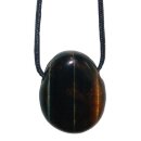 Tigerauge Trommelstein Tropfen gebohrt (2,5 mm) ca. 30 x...