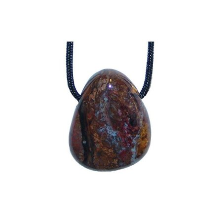 Pietersit Trommelstein Tropfen gebohrt (2,5 mm) ca. 30 x 20 mm Anhänger Edelstein