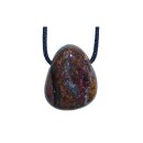 Pietersit Trommelstein Tropfen gebohrt (2,5 mm) ca. 30 x 20 mm Anhänger Edelstein