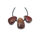 Pietersit Trommelstein Tropfen gebohrt (2,5 mm) ca. 30 x 20 mm Anhänger Edelstein