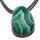 Malachit Trommelstein Tropfen gebohrt (2,5 mm) ca. 30 x 25 mm Anhänger Edelstein