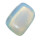 Opalith (Glas, synthetisch) milchig- blau- durchsichtiger Opal Schimmer Trommelstein