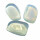Opalith (Glas, synthetisch) milchig- blau- durchsichtiger Opal Schimmer Trommelstein