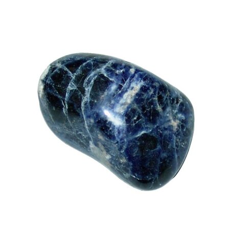 Sodalith Trommelstein ca. 25 x 35 mm Handschmeichler Wasserstein