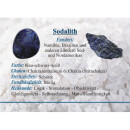 Sodalith Trommelstein ca. 25 x 35 mm Handschmeichler Wasserstein