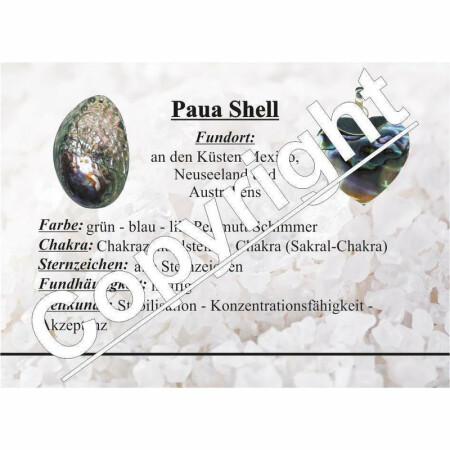 Edelsteinkarten- Paua Shell