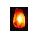 4,0 - 6,4 kg Salzlampe Bosalla® mit Palisander-Holz Sockel, Salz Leuchte mit XXL 500 cm Kabel weiß