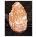 4,0 - 6,4 kg Salzlampe Bosalla® mit Palisander-Holz Sockel, Salz Leuchte mit XXL 500 cm Kabel weiß