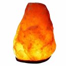 10 - 11,9 kg Salzlampe Bosalla® mit Palisander-Holz Sockel, Salz Leuchte mit XXL 500 cm Kabel weiß