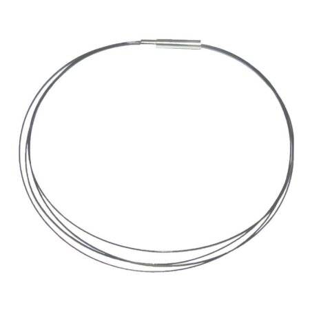 Stahl-Halsreifen vierreihig Stahl 42 cm für Bohrungen ab 2,5 mm