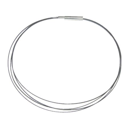 Stahl-Halsreifen vierreihig Stahl 45 cm für Bohrungen ab 2.5 mm