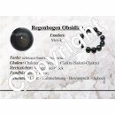Edelsteinkarten- Regenbogen Obsidian