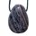Charoit Anhänger flacher Trommelstein ca. 25 - 30 mm in Tropfen Form mit Bohrung: ca. 2,5 mm
