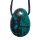 Chrysokoll Trommelstein Tropfen gebohrt (2,5 mm) ca. 30 x 20 mm Anhänger Edelstein
