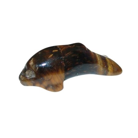 Tigerauge Delfin / Delphin  ca. 30 x 10 mm