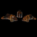 Tigerauge Delfin / Delphin  ca. 50 x 18 mm