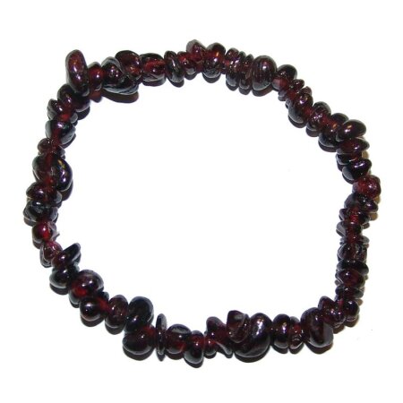 Granat Almandin Splitter Armband auf Stretchband