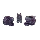 Amethyst Hase Häschen  ca. 35 x 25  mm