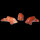 Jaspis Rot Delfin Delphin ca. 30 x 10 mm