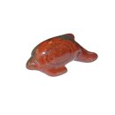 Jaspis Rot Delfin Delphin ca. 40  x 12,5  mm