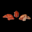 Jaspis Rot Delfin Delphin ca. 40  x 12,5  mm