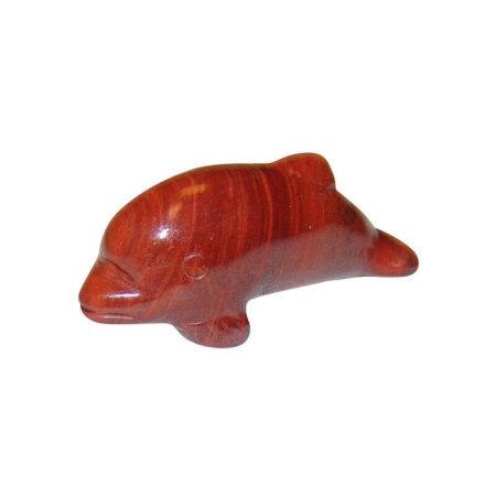 Jaspis Rot Delfin ca. 50 x 18 mm