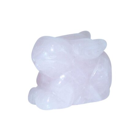 Rosenquarz Hase - Häschen ca. 35  x 25  mm