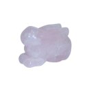 Rosenquarz Hase - Häschen ca. 50 x 30 mm