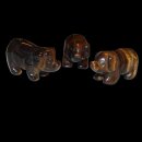 Tigerauge Schwein - Glücksschwein  ca. 40 x 20 mm