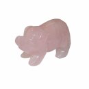 Rosenquarz Schwein - Glückschwein ca. 50 x 30 mm