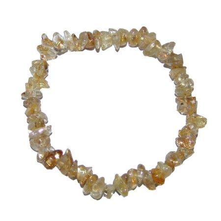 Rutilquarz Splitter Armband 20 cm auf Stretchband ca. 5 - 8 mm, 19 -20 cm lang