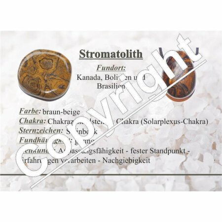Edelsteinkarten- Stromatolith